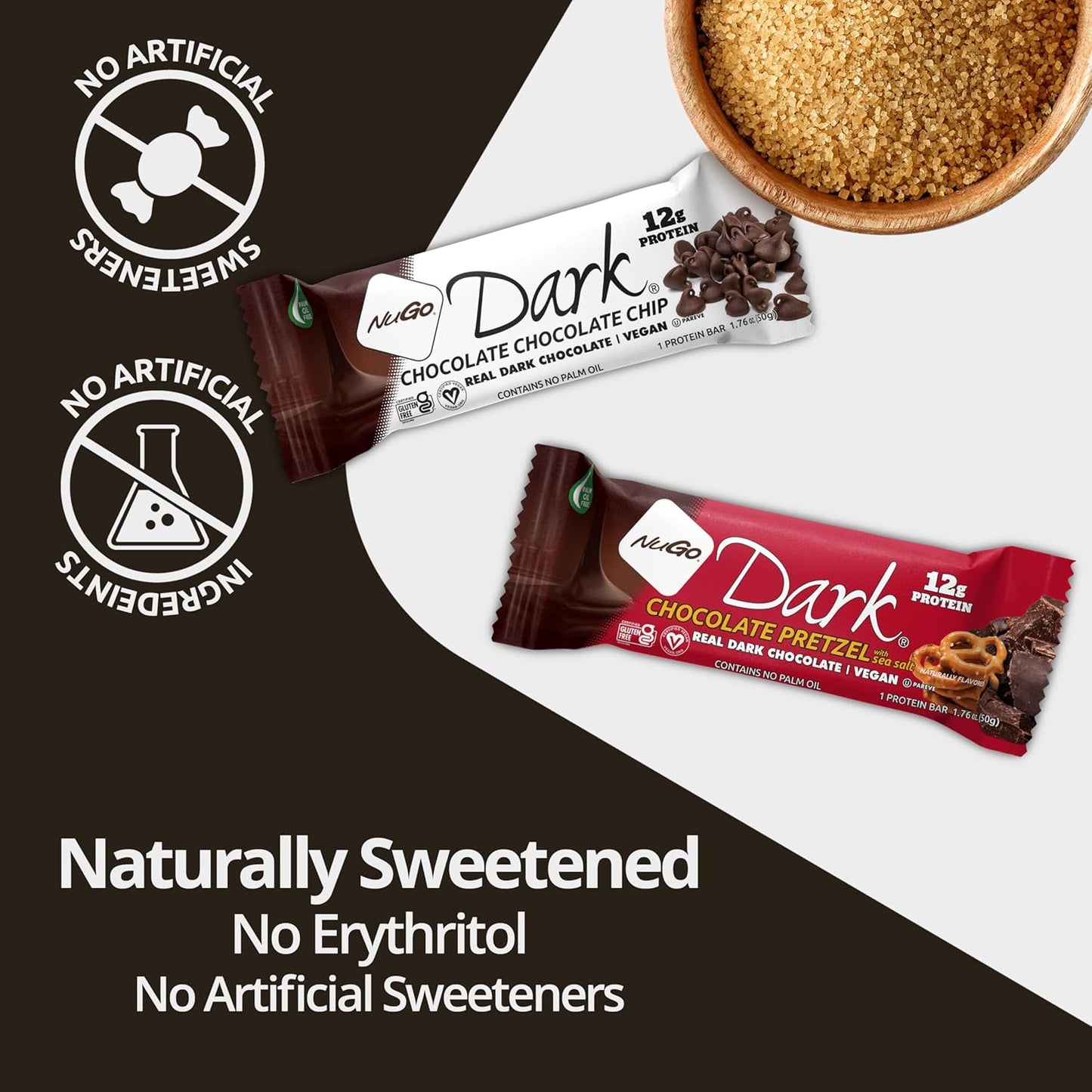 NuGo Dark Chocolate Almond with Sea Salt, 24 Count