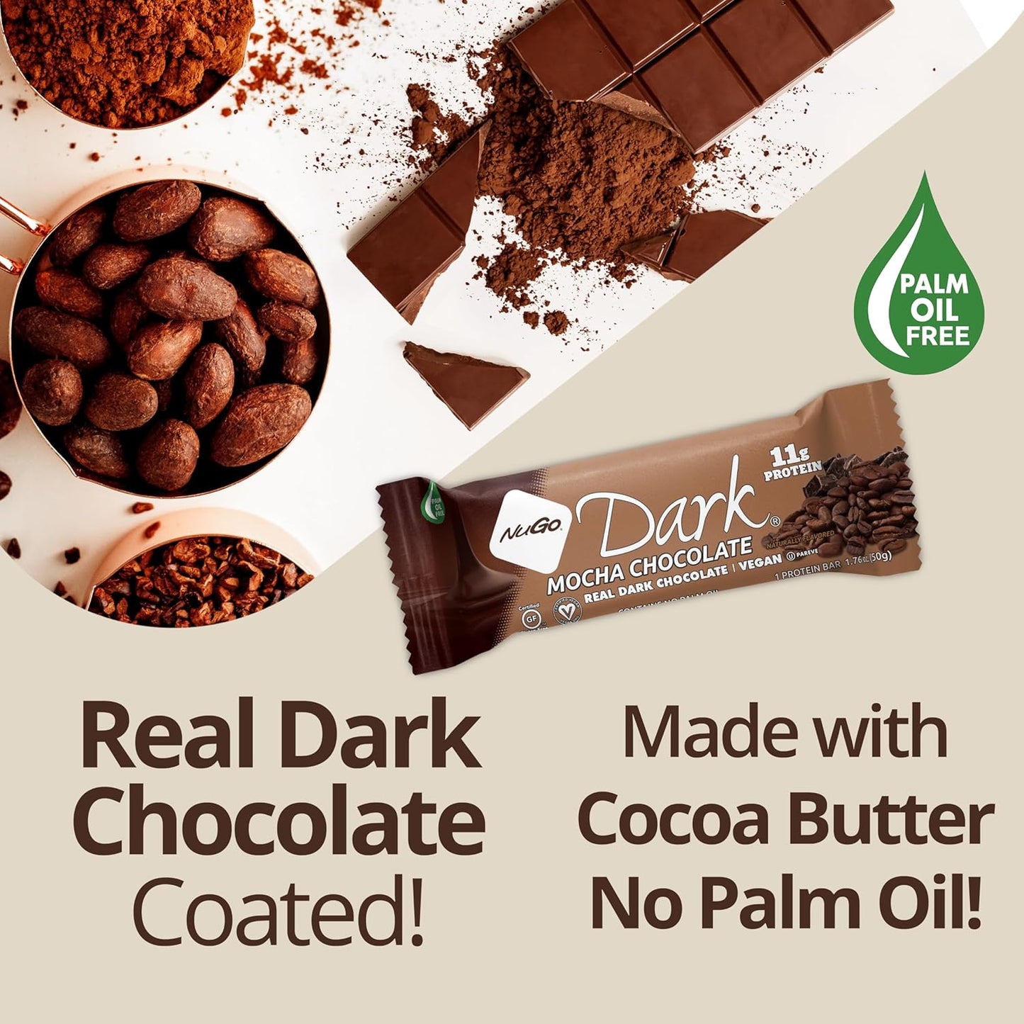 NuGo Dark Chocolate Almond with Sea Salt, 24 Count