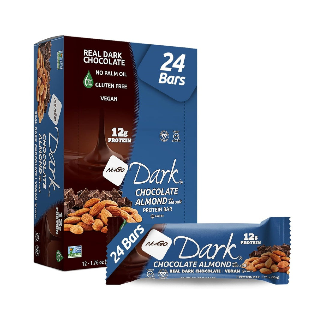 NuGo Dark Chocolate Almond with Sea Salt, 24 Count