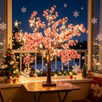 Pink Cherry Blossom Decorative Tree Lamp – USB Tabletop Flower Light