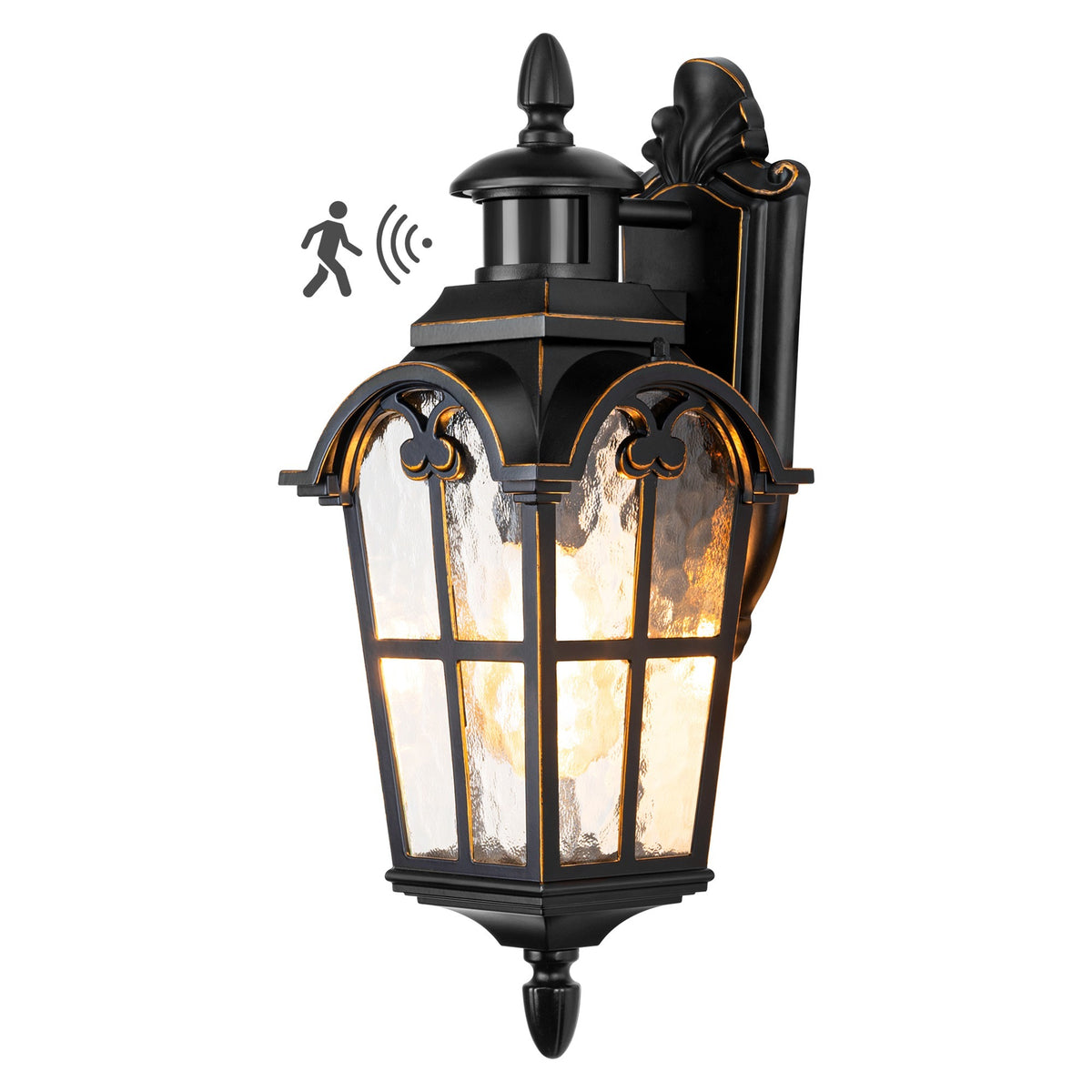 Motion Sensor Wall Sconce Light – Dusk-to-Dawn Outdoor Porch Light