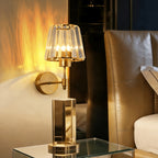 Modern Crystal Mask Wall Sconce – Decorative Metal Wall Light for Bedroom & Living Room