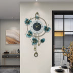 3D Butterfly Metal Wall Clock – Modern Silent Decorative Wall Art