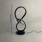 2-Piece Modern Spiral Table Lamp Set – USB Powered Dimmable LED Lights