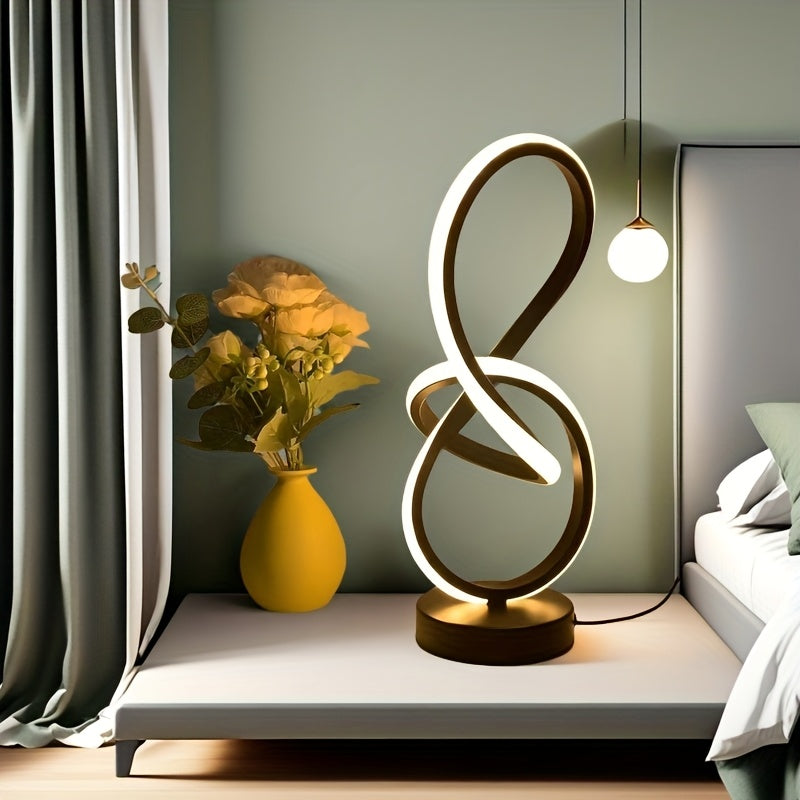 Modern LED Desk Lamp – Adjustable Brightness USB Office Table Ligh