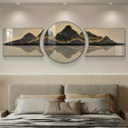 3-Piece Modern Landscape Wall Art Set – Framed Abstract Decorative Paintings