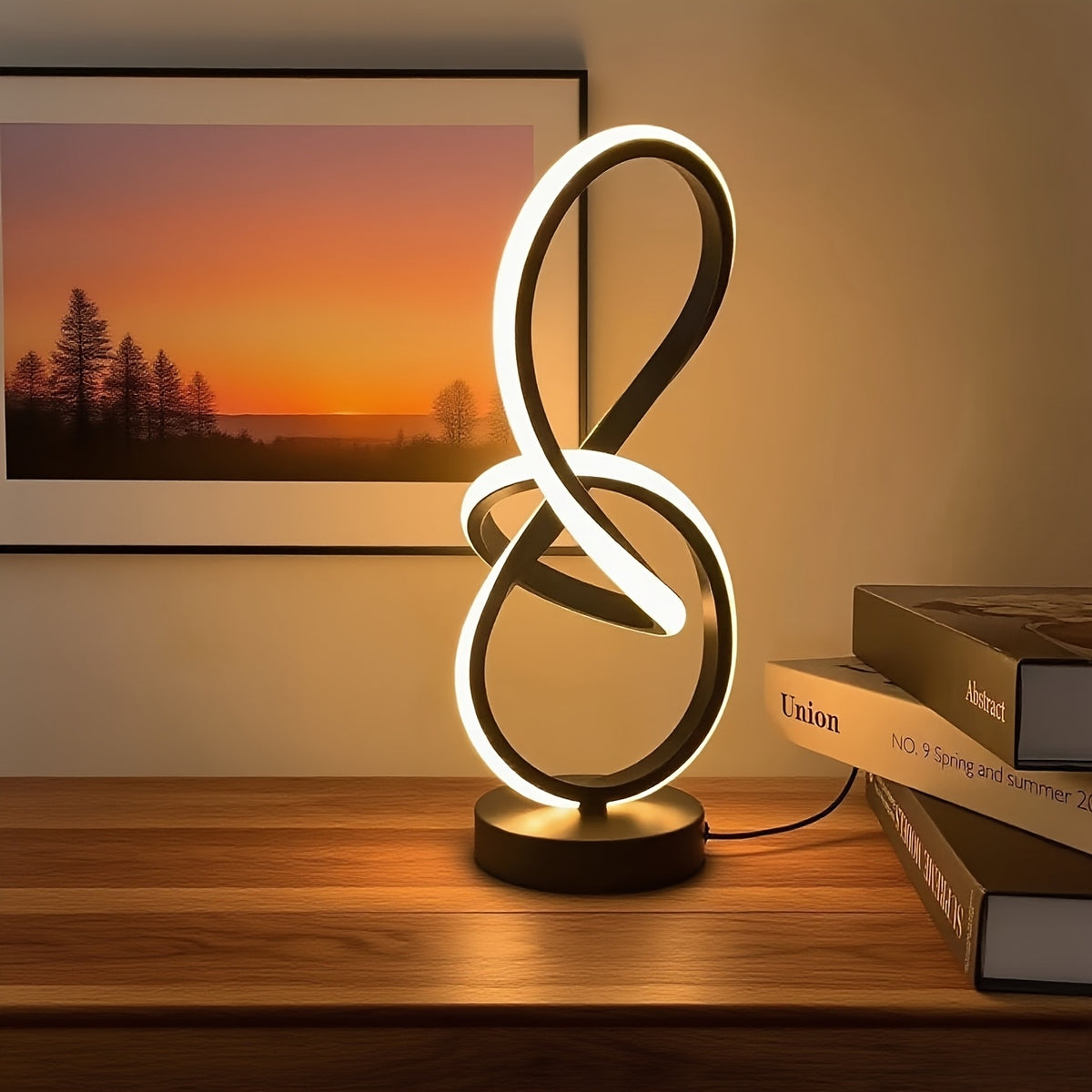 Modern LED Desk Lamp – Adjustable Brightness USB Office Table Ligh