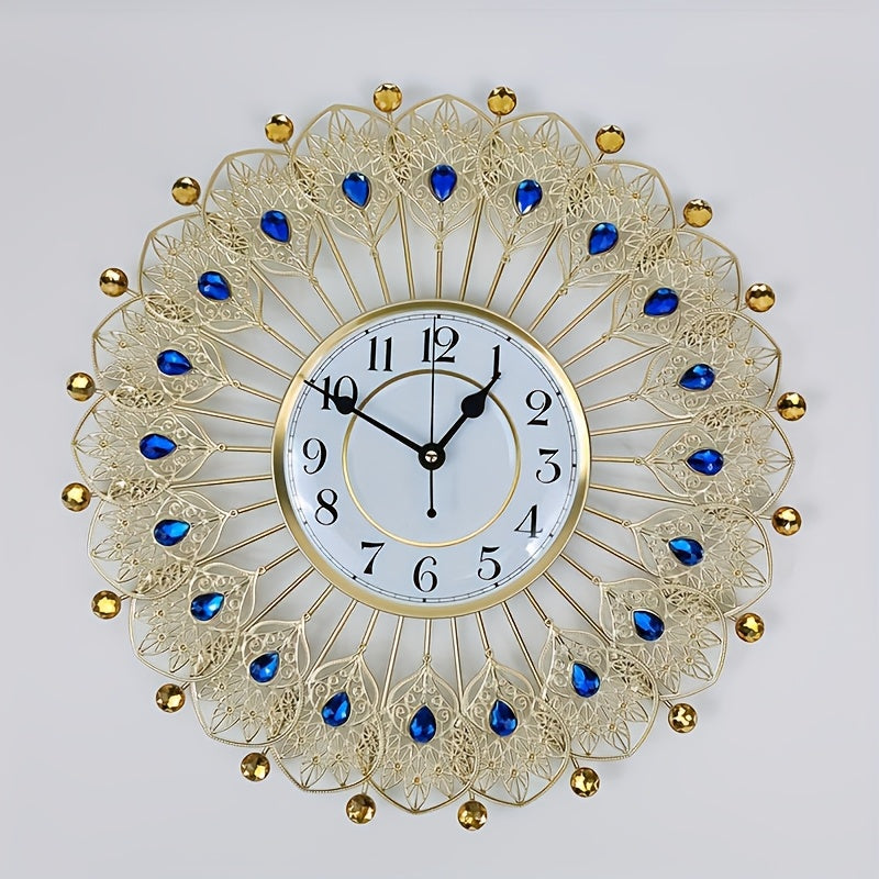 Modern Round Metal Wall Clock – Minimalist Decorative Clock for Home