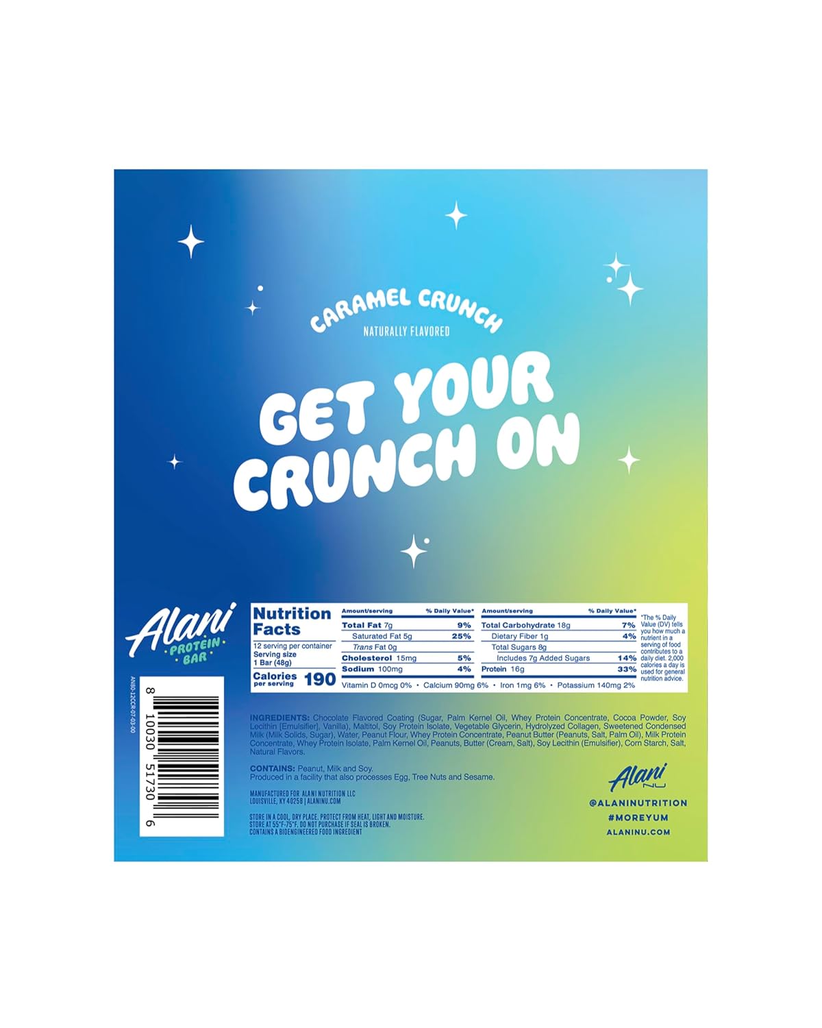 Alani Nu  Bars | 16g Protein | Low-Sugar (7G)