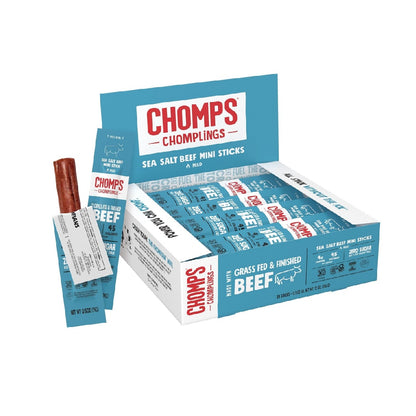 Chomps Snack Size Grass-Fed Italian Beef Jerky Snack Sticks