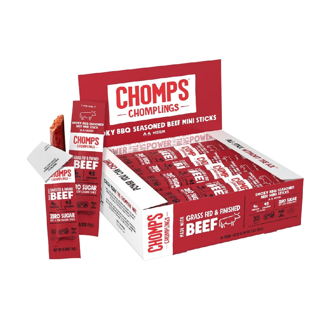 Chomps Snack Size Grass-Fed Italian Beef Jerky Snack Sticks