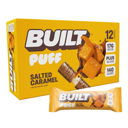 Built Puff Protein Bars – Strawberries ’N Cream, 15g Protein, 12 Pack