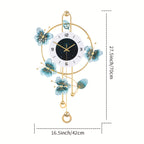 3D Butterfly Metal Wall Clock – Modern Silent Decorative Wall Art