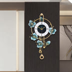 3D Butterfly Metal Wall Clock – Modern Silent Decorative Wall Art