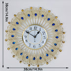 Modern Round Metal Wall Clock – Minimalist Decorative Clock for Home