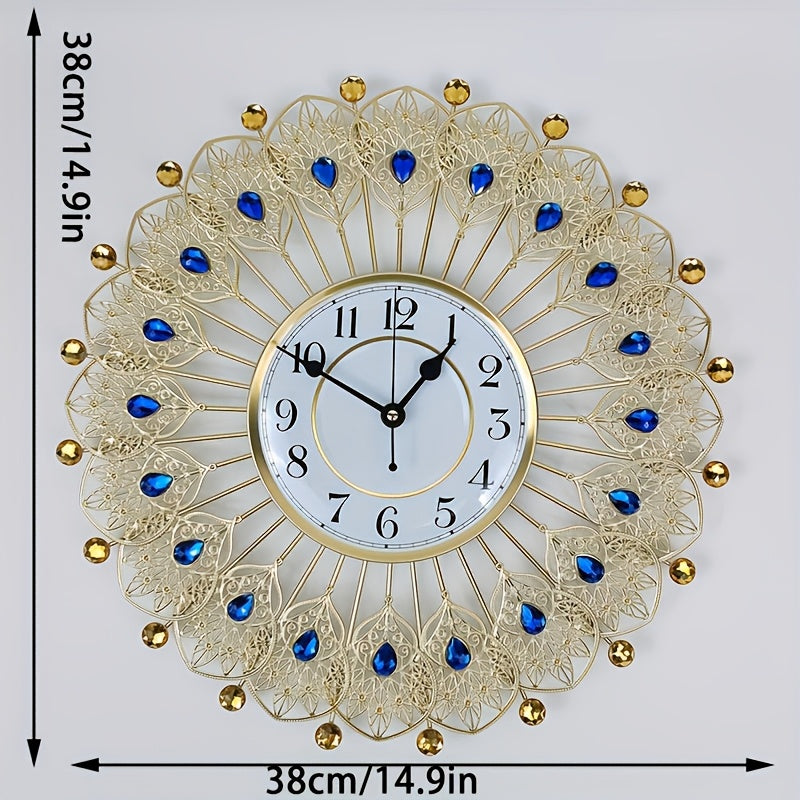 Modern Round Metal Wall Clock – Minimalist Decorative Clock for Home