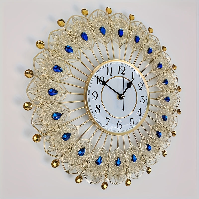Modern Round Metal Wall Clock – Minimalist Decorative Clock for Home